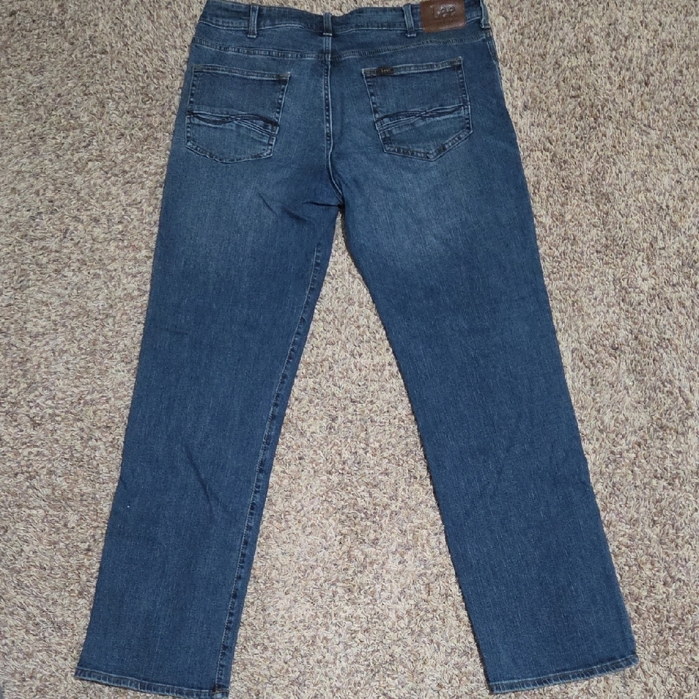 Lee Modern Series Blue Jeans - Straight Fit Straight Leg - Men's Size 36x34 - Picture 5 of 8